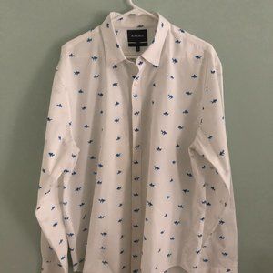 Bonobos Fish Pattern Everyday Shirt - Slim Fit XL